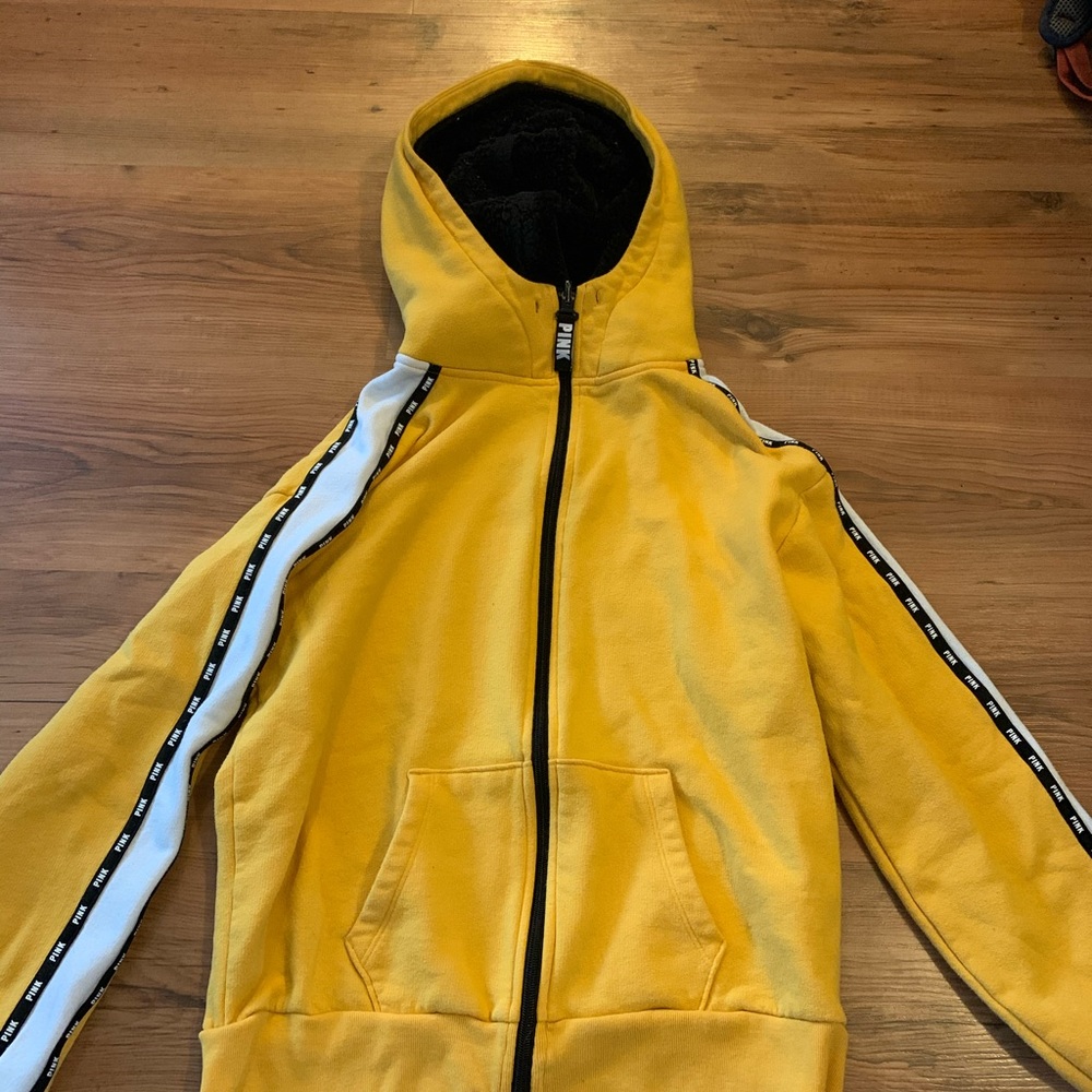 Women’s Yellow Zip-up from Pink.